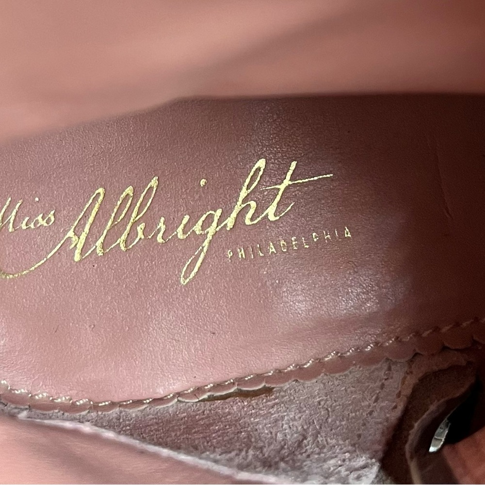 Anthropologie Miss Albright Full Zip Lace-up Back Sand Leather Boots  sz 8.5 - Picture 11 of 11